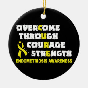 CURE...Endometriose Keramik Ornament