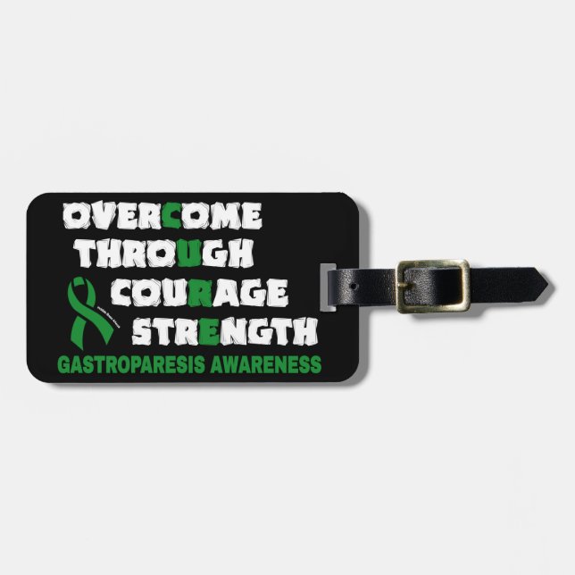 CURE...Gastroparesis Gepäckanhänger (Vorderseite horizontal)