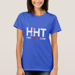 Cure HHT FIND.TREAT.CURE Sensibilisation T-shirt F