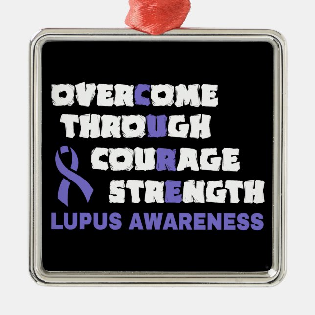 CURE...Lupus Metalldekoration Ornament Aus Metall (Vorne)