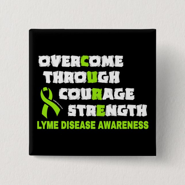 CURE...Lyme-Taste Button (Vorderseite)