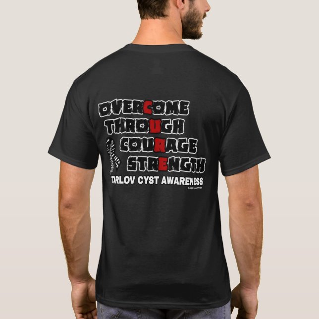 CURE...Tarlov-Zyste T-Shirt (Rückseite)