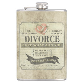 Cure What Ails You - Divorce Humor Flask Flachmann