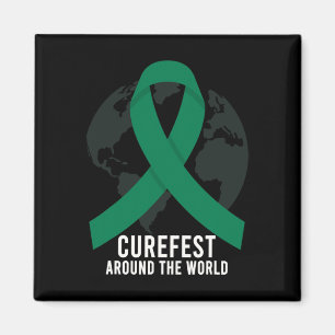 Curefest Around The World Leberkrebs-Bewusstsein W Magnet