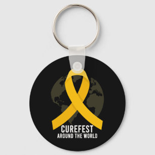 Curefest auf der ganzen Welt Bewusstsein für Kinde Schlüsselanhänger