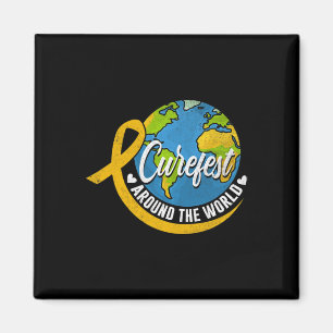 Curefest auf der ganzen Welt Kinderkrebs Magnet