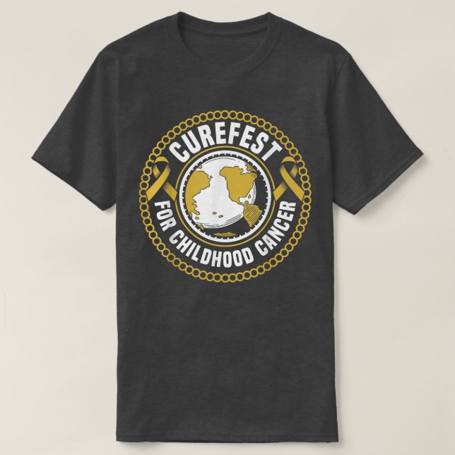 Curefest for Children Cancer Awareness Support Sq T-Shirt (Design vorne)