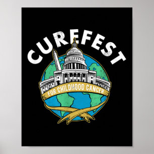 Curefest Kindertageskrebs Curefest auf der ganzen Poster