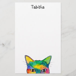 Curieuse papeterie Rainbow Cat