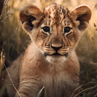 Curieux Petit Lion Cub Jigsaw Puzzle