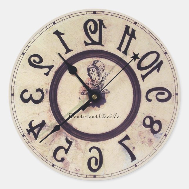 Curieux Sticker 1 Horloge (Devant)