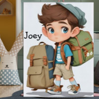 Curious Boy Learning Adventures Comic AI Art
