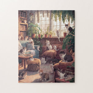 Curious Cats Jigsaw Puzzle