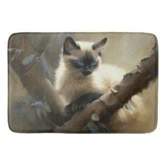 Curious Climber Siamese Kitten Badematte