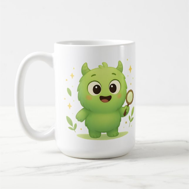 Curious Explorer Monster Kids Mug Kaffeetasse (Links)