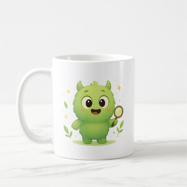 Curious Explorer Monster Kids Mug Kaffeetasse (Links)