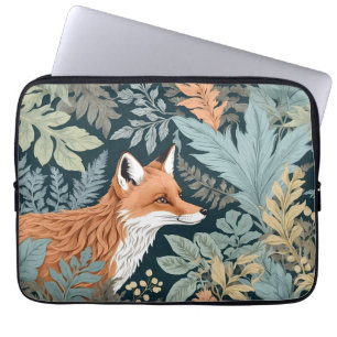 Curious Fox Fern Blätter William Morris Inspiriert Laptopschutzhülle