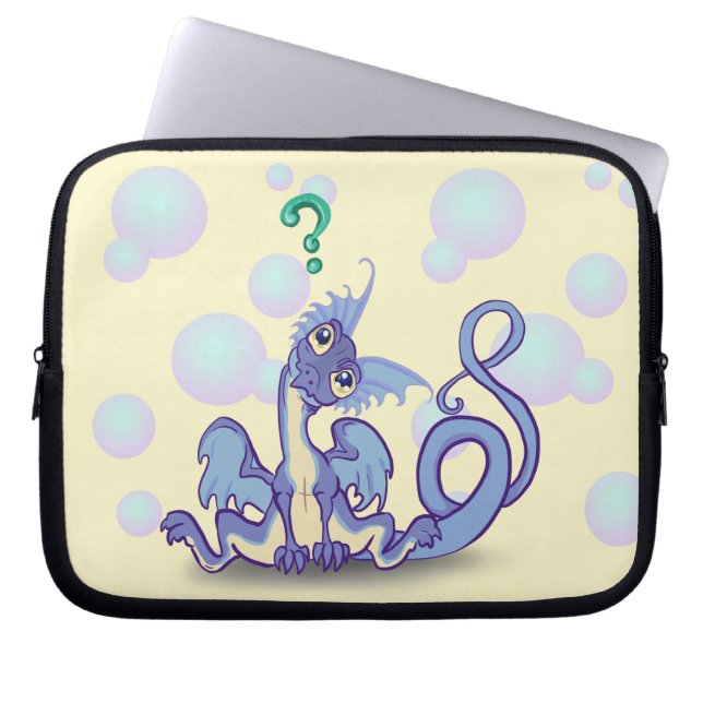 Curious lil Dragon~ Laptopschutzhülle (Vorderseite)