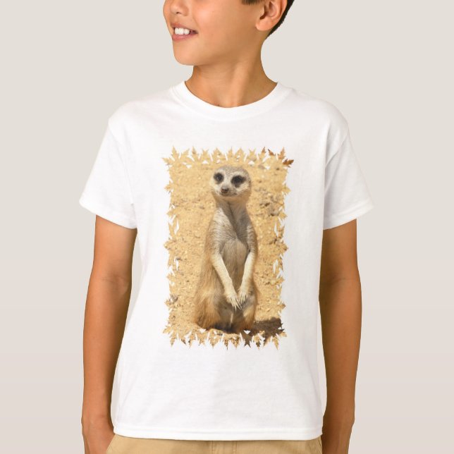 Curious Meerkat Children's T - Shirt (Vorderseite)