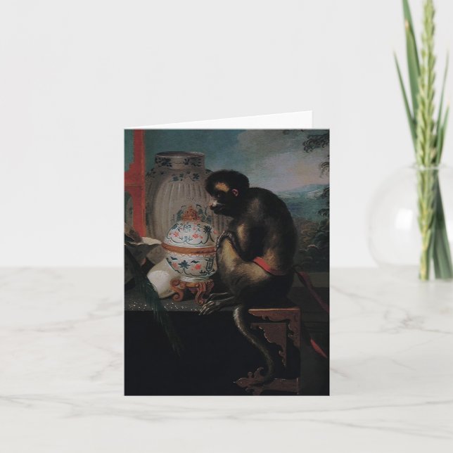 Curious Monkey ~ Karte / Einladungen (Vorderseite)
