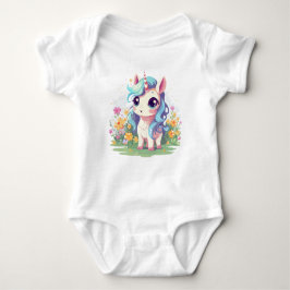 Curious Unicorn Baby Strampler