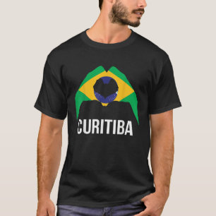 Curitiba Brasilianische Liebe Stadt Brasilien Flag T-Shirt
