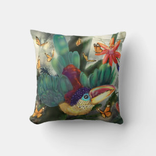 Curl Created Aracari Toucan Kissen