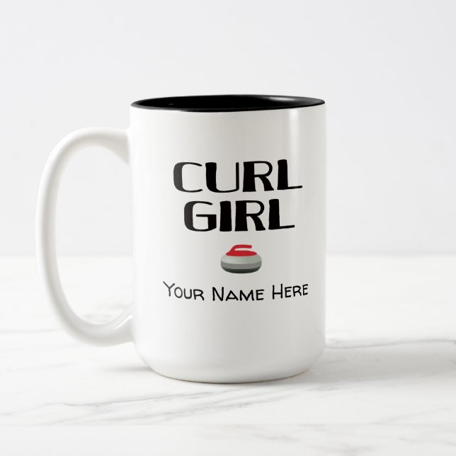 Curl Girl Curling Mug (Gauche)