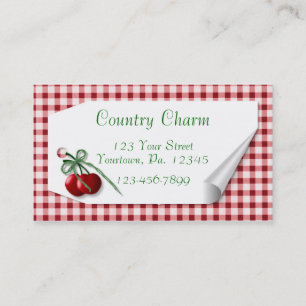 Curl Tag Cherries Business Card