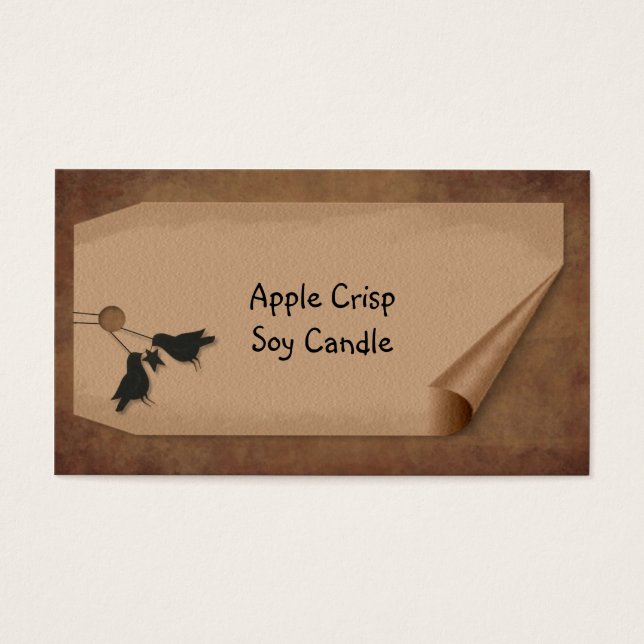 Curl Tag Crows Hang Tag (Vorderseite)