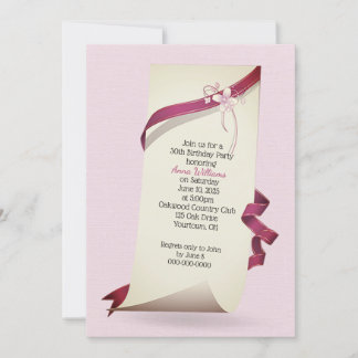 Curled Paper 30. Geburtstag laden Einladung