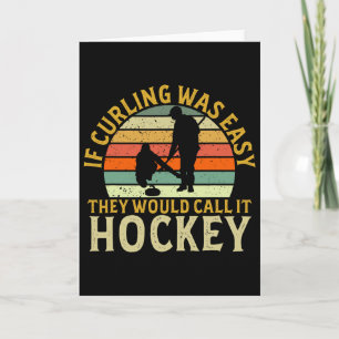 Curler Wenn Curling Einfach Wäre Hockey Winterspor Karte