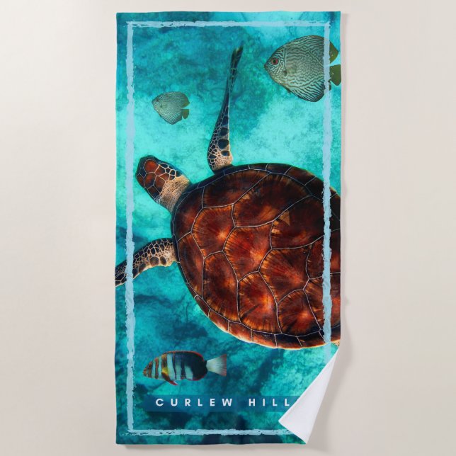 Curlew Turtle Beach Handtuch (Vorderseite)