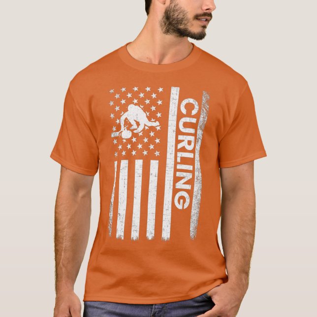 Curling American Curling T-Shirt (Vorderseite)
