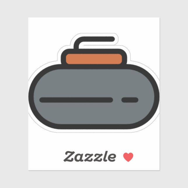 Curling Aufkleber (Blatt)