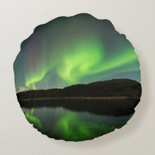 Curling Aurora Rundes Kissen