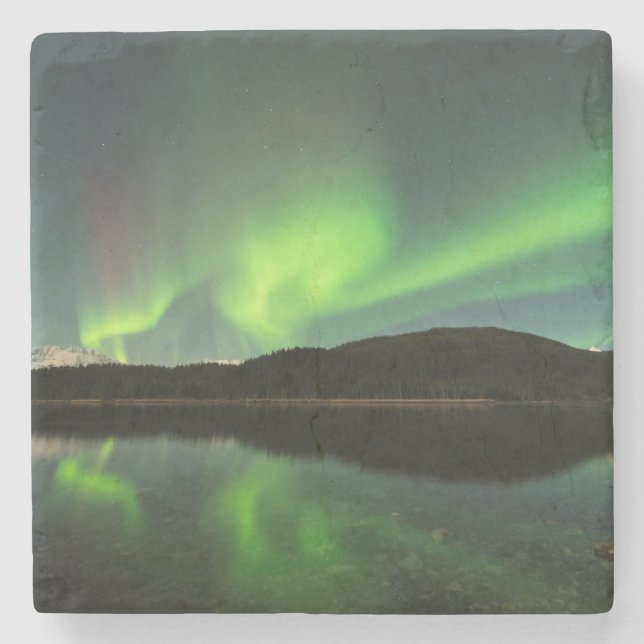 Curling Aurora Steinuntersetzer (Vorderseite)