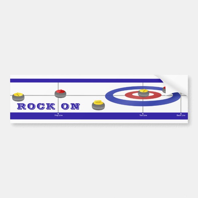 Curling Autoaufkleber (Vorne)