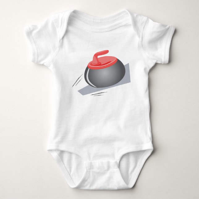 Curling Baby Strampler (Vorderseite)