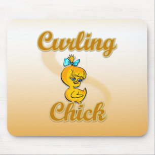 Curling Chick Mousepad