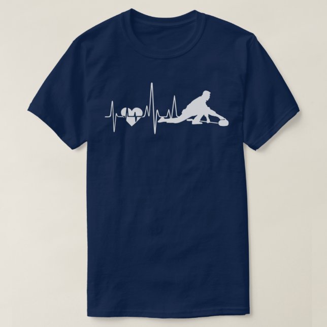 Curling Curling Heartbeat T-Shirt (Design vorne)