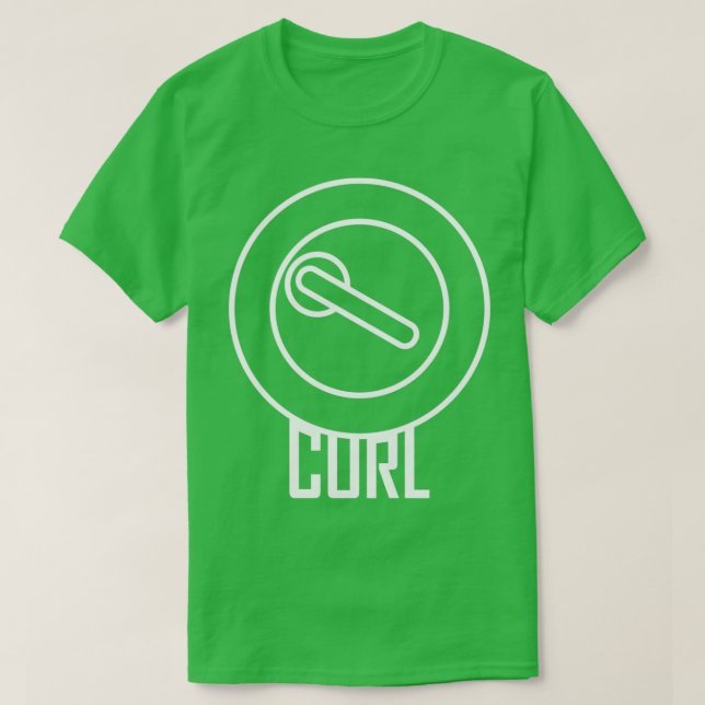 Curling Curling Rock Graphic T-Shirt (Design vorne)