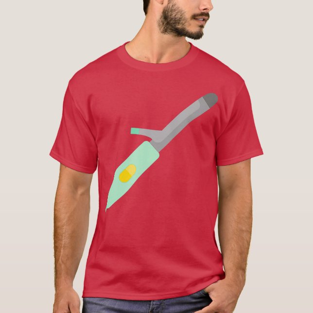 Curling Eisen-Nackenhaar-Stilmittel T-Shirt (Vorderseite)
