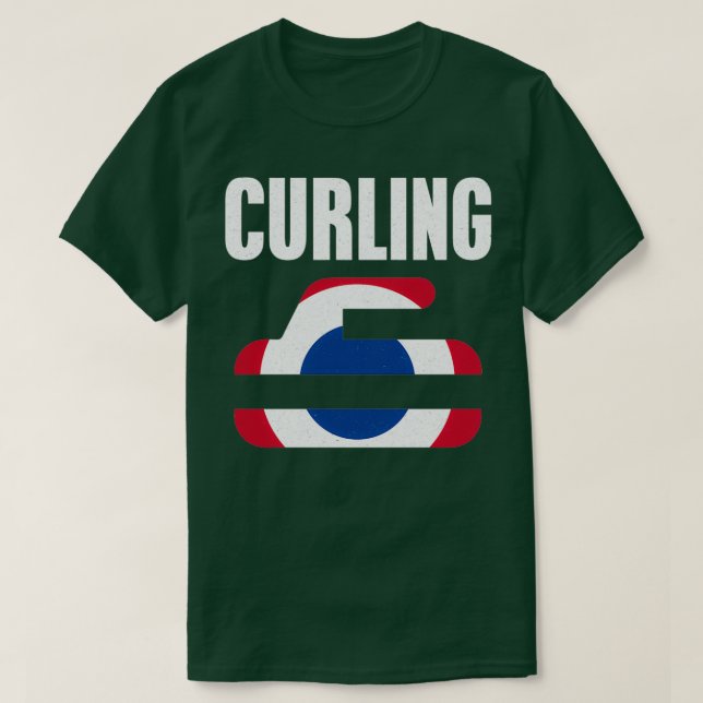 Curling-Geschenk T-Shirt (Design vorne)
