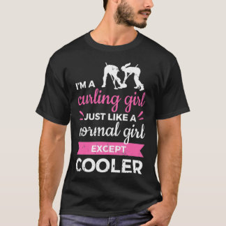 Curling Girl Ice Curling Wintersport T-Shirt
