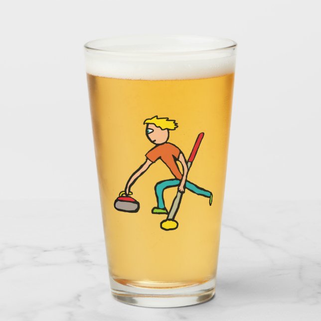 Curling Glas (Vorne (Gefüllt))