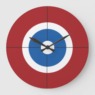 Curling House Große Wanduhr
