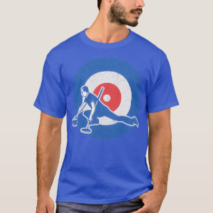 Curling House Retro Curling-Ziel T-Shirt