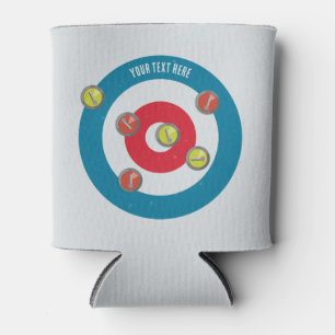 Curling House und Curling Steine oben Dosenkühler