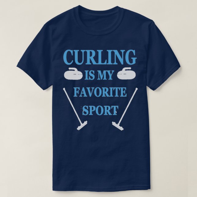 CURLING IST MEIN LIEBLINGSSPORT T-Shirt (Design vorne)